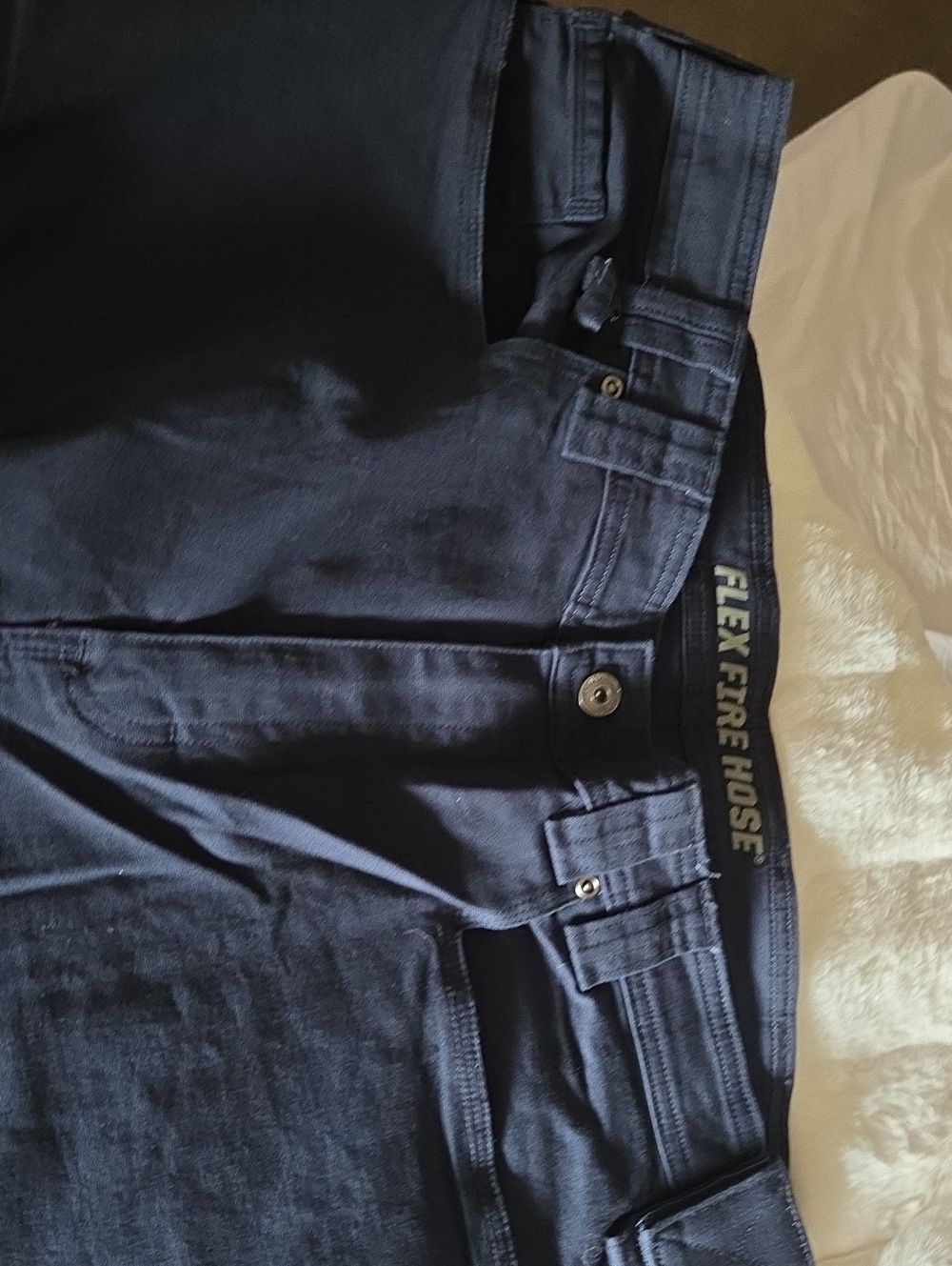 Duluth Trading Co Navy Fire Hose Work Pant 38x36